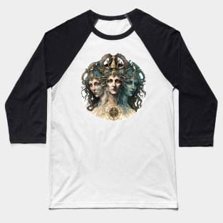 Hecate Triformus - The Goddess of Witchcraft Baseball T-Shirt